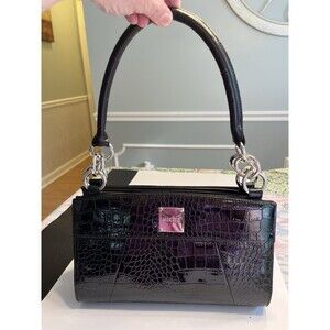 Miche Classic Base Bag Black Changeable Bag w Black Croc Embossed She’ll